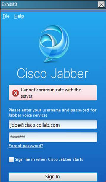 cisco jabber for windows runtime error
